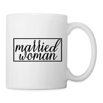 Married Woman For Bridal Shower Wedding Honeymoon - Mug - white - Right