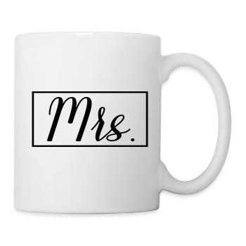 Mrs. Matching Couple Engagement Wedding Honeymoon - Mug - white - Right