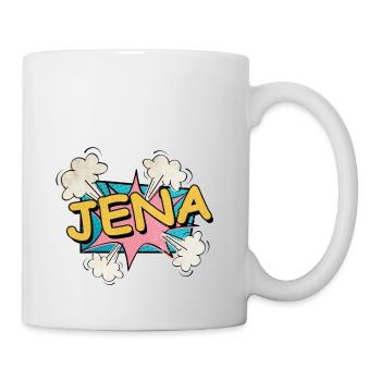 Jena Germany City Font Pop Art Comic - Mug - white - Right