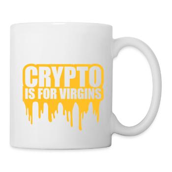 crypto is for virgins - Mug - white - Right