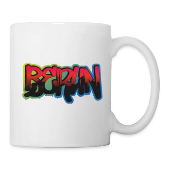 Stadt Berlin Graffiti - Tasse - Weiß - Rechts