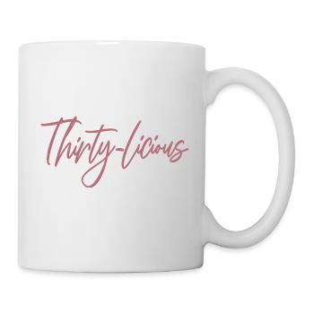 Thirty-Licious Funny 30th Birthday Party Men Women - Mug - white - Right