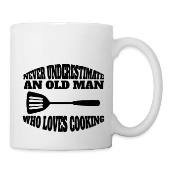 Kochen lustige Bäcker Geschenk Hobbykoch Koch - Tasse - Weiß - Rechts
