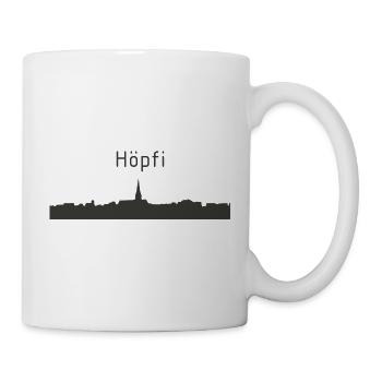 Höpfi farbig_grau_03 - Tasse - Weiß - Rechts