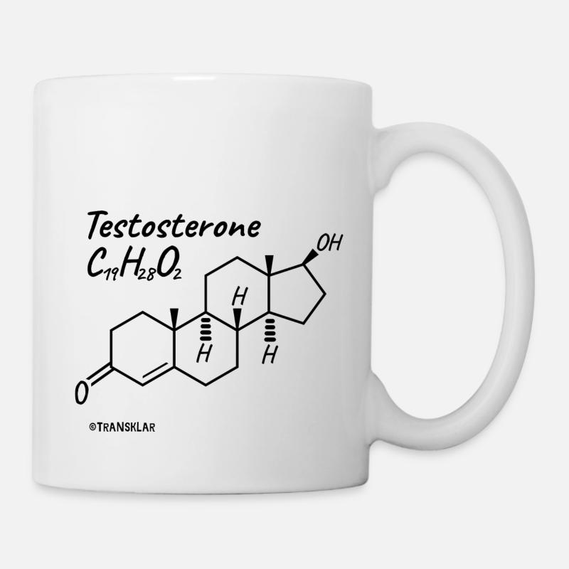 Testosteron - Tasse - Weiß