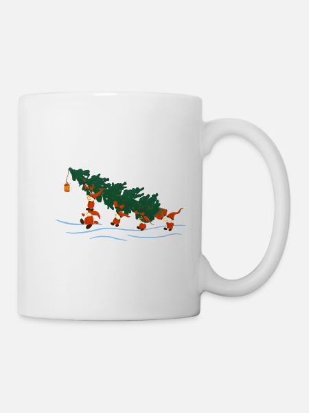 Elfes avec épinette - Mug blanc - blanc