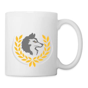 Laurel Wreath Bad Wolf Logo - Mug - white - Right