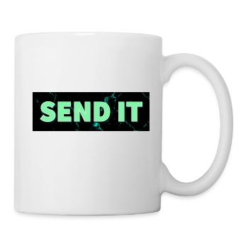 SEND IT box logo - Mug - white - Right