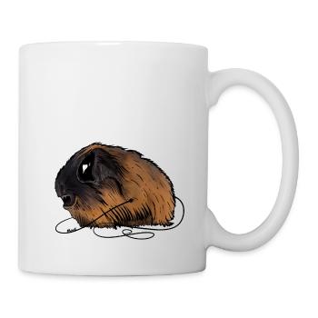 Meerschweinchen Zombie - Tasse - Weiß - Rechts
