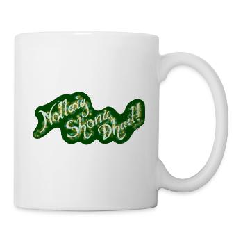 "Nollaig Shona Duit!" Frohe Weihnachten auf Irisch - Tasse - Weiß - Rechts