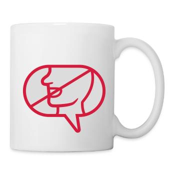 Do not communicate icon speech bubble - Mug - white - Right