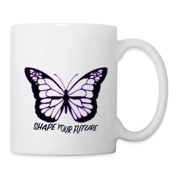 Shape Your Future Butterfly - Tasse - Weiß - Rechts