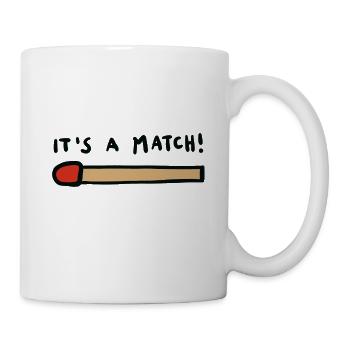 c’est un match - Mug blanc - blanc - Droite