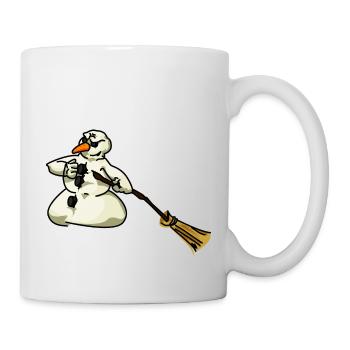 mad snowman - Tasse - Weiß - Rechts