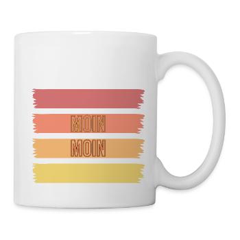 moin moin - Tasse - Weiß - Rechts