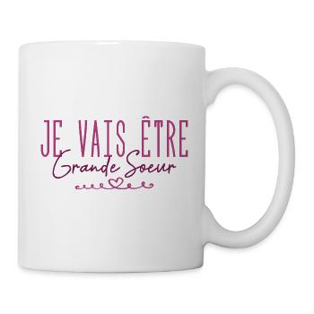 Je vais être grande sœur - Mug blanc - blanc - Droite