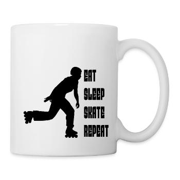 Roller Skates Gift Inline Skating Skater Inline Skating - Mug - white - Right