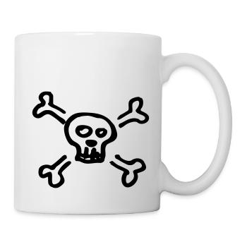 pirate skull - Mug blanc - blanc - Droite