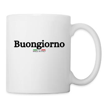 Buongiorno Guten Morgen Italia Italien Geschenk - Tasse - Weiß - Rechts