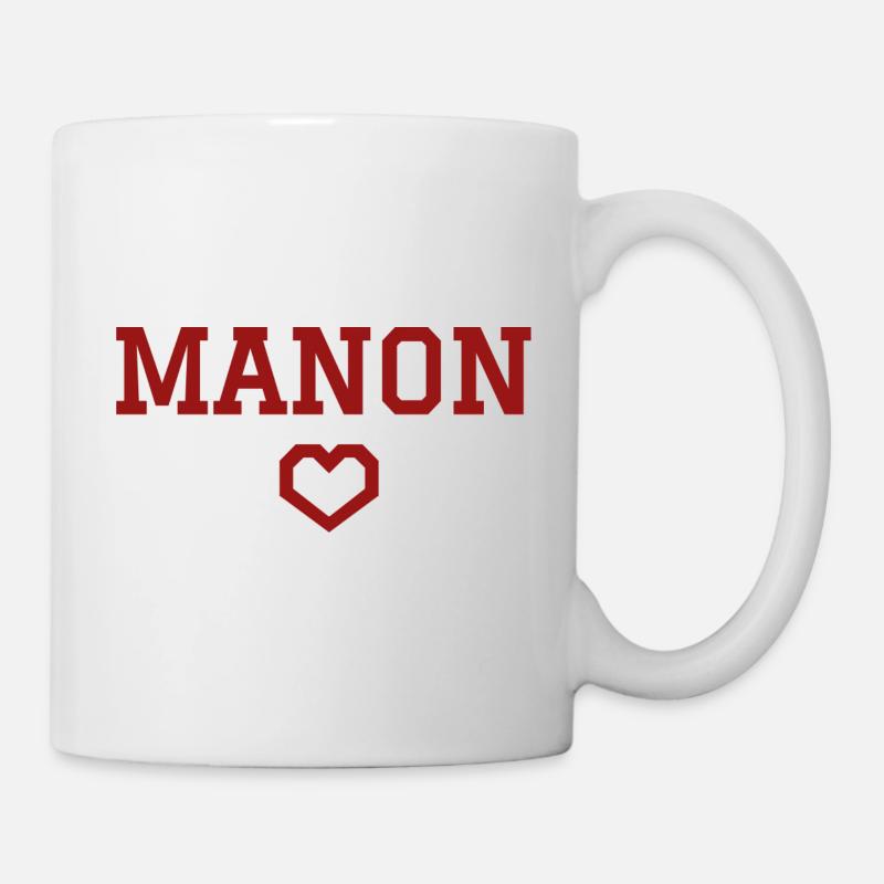 Manon cœur - Mug blanc - blanc