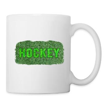 Feldhockey Hockeyspieler "Kunstrasen Hockeysport" - Tasse - Weiß - Rechts