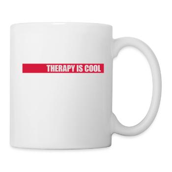 therapy is cool Quote - Mug - white - Right