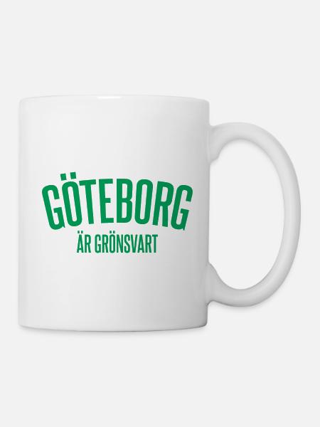 Göteborg è nero-verdastra - Mugg - vit