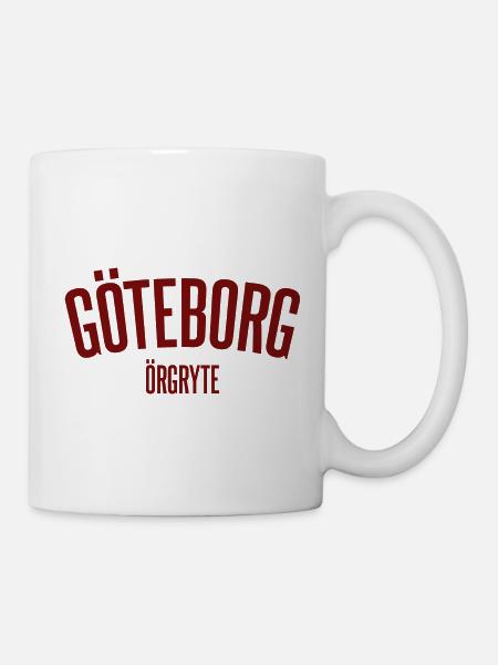 Gøteborg Vi gir aldri opp - Mugg - vit