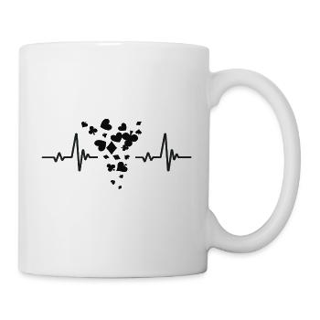 amoureux de poker | Poker - Mug blanc - blanc - Droite