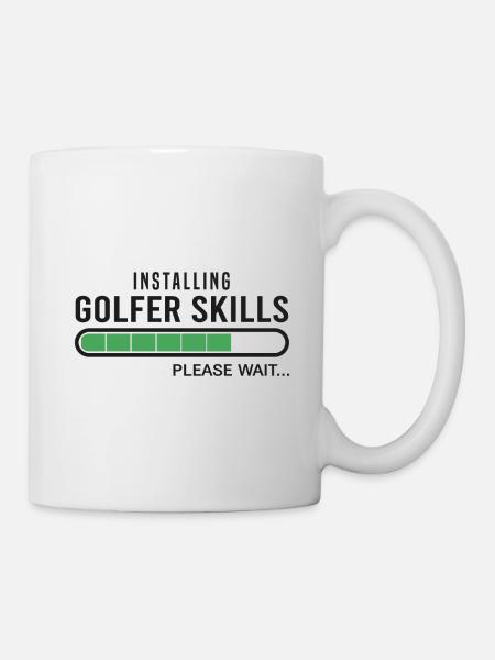 Golf Golf Golfeur Compétences Golfeurs - Mug blanc - blanc