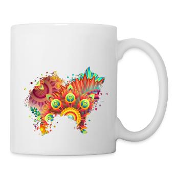 German Spitz Deutscher Spitz Hund Design Hunde - Tasse - Weiß - Rechts