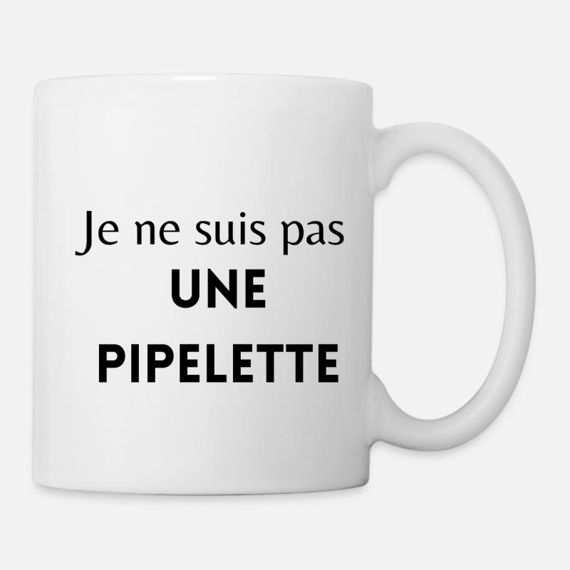 Je ne suis pas une pipelette - Mug blanc - blanc