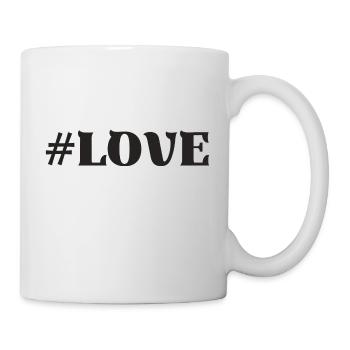 #Love Liebe Lieblingsmensch Schatz - Tasse - Weiß - Rechts