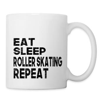 Eat Sleep Roller Skating Repeat - Mug - white - Right