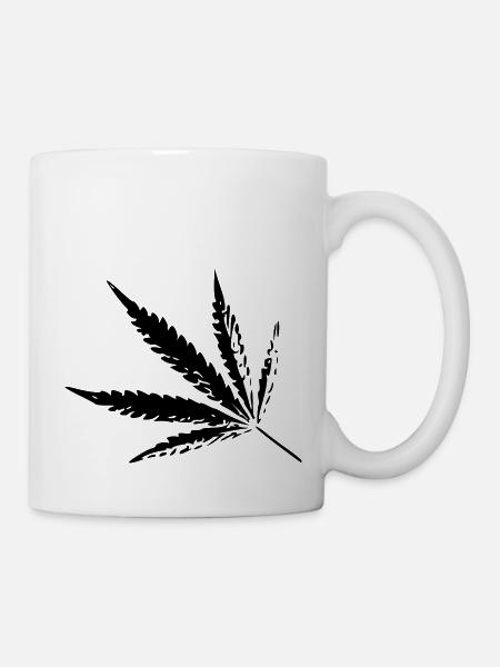Cannabis - Bild - Tasse - Weiß