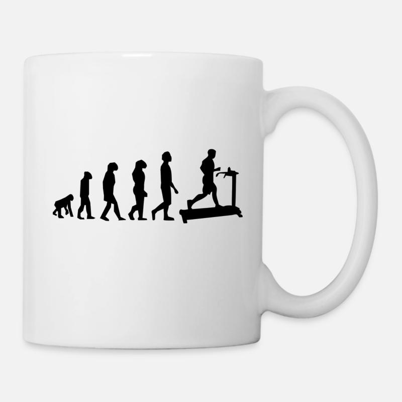 Tapis roulant évolution - Mug blanc - blanc