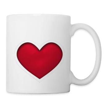 Valentinstag Herz Liebe süß herzen romantisch 1 - Tasse - Weiß - Rechts