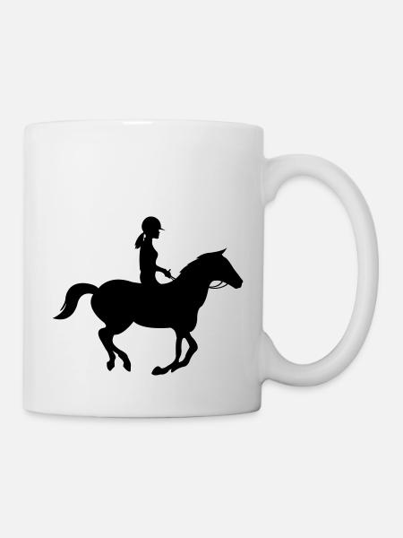 Cavalier - Mug blanc - blanc