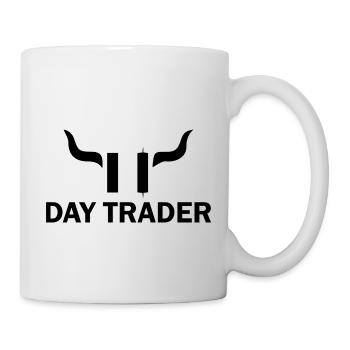 Trading de Bitcoin et d'actions cryptographiques - Mug blanc - blanc - Droite