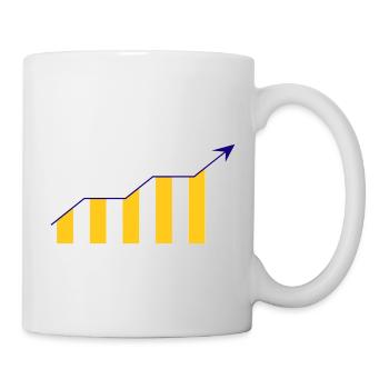 Trading de Bitcoin et d'actions cryptographiques - Mug blanc - blanc - Droite