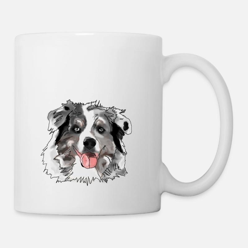 Border Collie - Tasse - Weiß