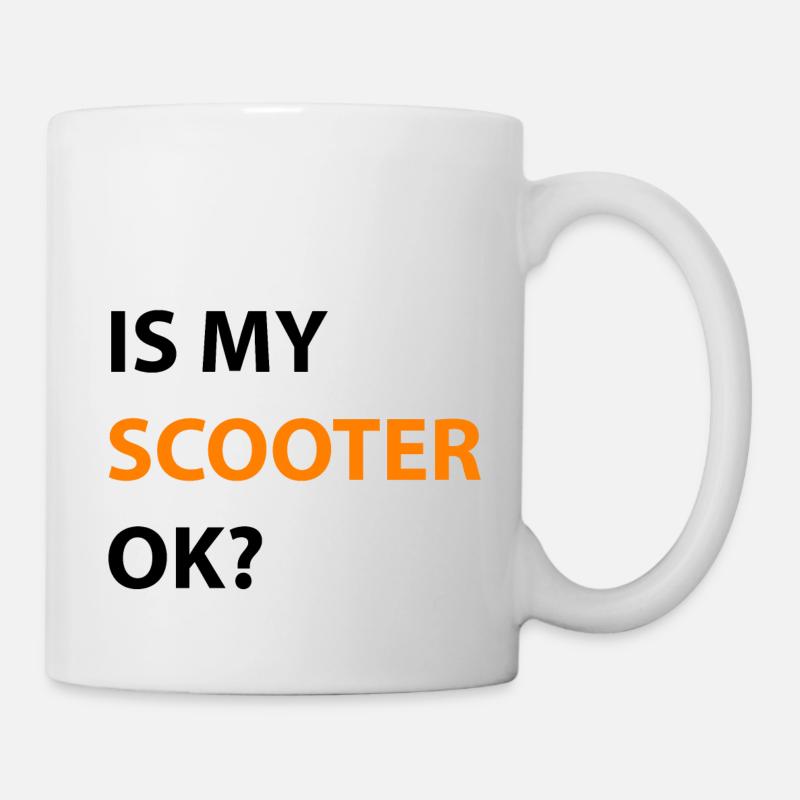 E-Scooter E-Roller Scooter - Tasse - Weiß
