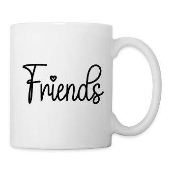 Friends Herz - Tasse - Weiß - Rechts