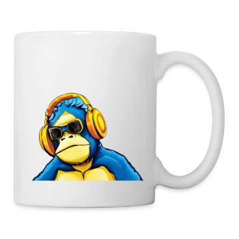 Monkey Dj - Mug blanc - blanc - Droite