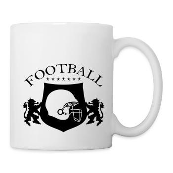 football helmet - Tasse - Weiß - Rechts