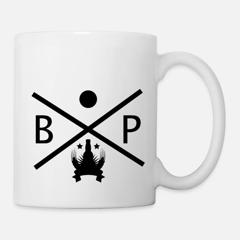 Bier Wein Whiskey Schnaps Alkohol - Tasse - Weiß