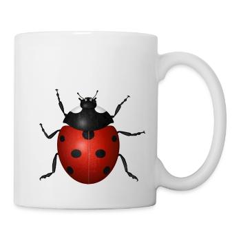 Coccinelle - Mug blanc - blanc - Droite