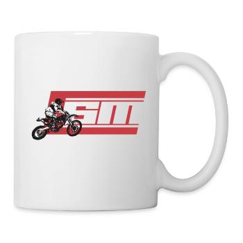 SM SUPER MOTO red - Mug - white - Right