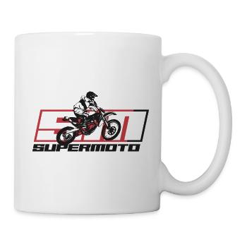 SM SUPER MOTO red - Mug - white - Right
