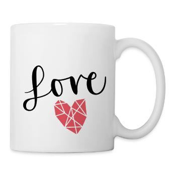Amour - Mug blanc - blanc - Droite
